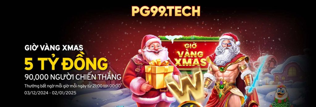 pg99 thưởng giờ vàng xmas 5 tỷ đồng